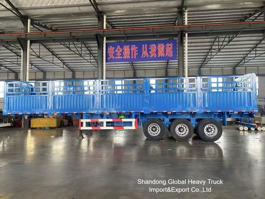 3 assen 50 ton hek half-aanhangwagen met luchtophanging