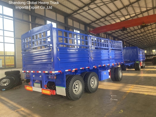 3 assen volle halve aanhangwagen voor landbouw- en industrieel vervoer