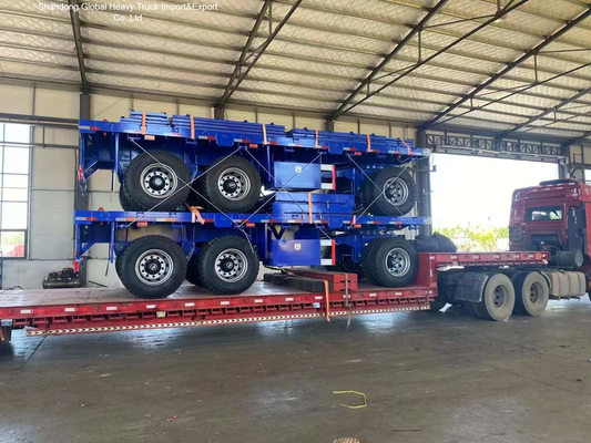3 assen volle halve aanhangwagen voor landbouw- en industrieel vervoer
