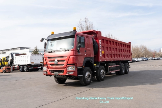 HOWO Dump Truck Tipper Truck 371HP 375HP 8X4 40t-60t laden met uitstekende conditie voor Afrika