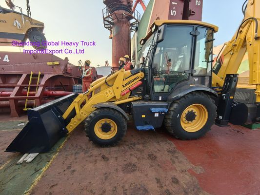 Liugong 777A Mini Wheel Backhoe Loader 2.5t Bucket Load