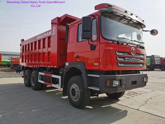 Shacman F3000 6X4 Zware Dump Truck met Euro2 Emissie 400L Brandstoftank en F3000 Cabine met Slaapcabine