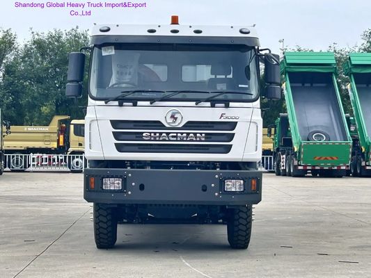 Shacman F3000 Heavy Duty Dump Truck met FAST 12-versnellingen handgeschakelde versnellingsbak MAN 16T Achsaxels en 400L aluminium legering tank