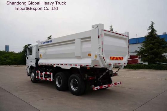 Shacman F3000 Heavy Duty Dump Truck met FAST 12-versnellingen handgeschakelde versnellingsbak MAN 16T Achsaxels en 400L aluminium legering tank