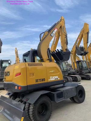 Hoogrendement 7 Ton Wielgraafmachine met 0,23m³ Capaciteit en 48 kW Motor voor Grondverzet