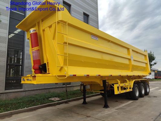 4 Axle U-Shape Dump Trailer with 80-120 Ton Loading Capacity for Heavy-Duty Transport