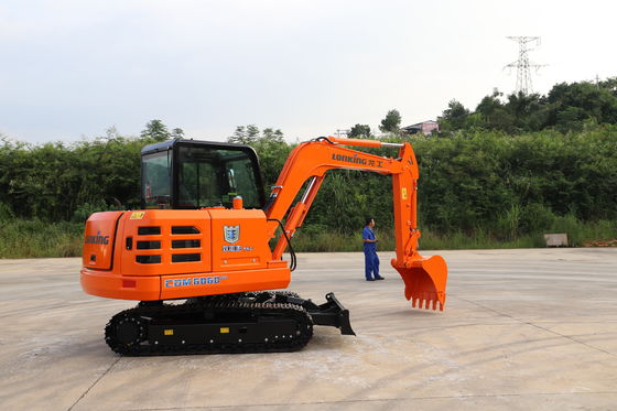 Lonking 6 Ton Hydraulic Crawler Excavator with 0.5~1.0m³ Bucket Capacity and 15.4kw/2400rpm Power
