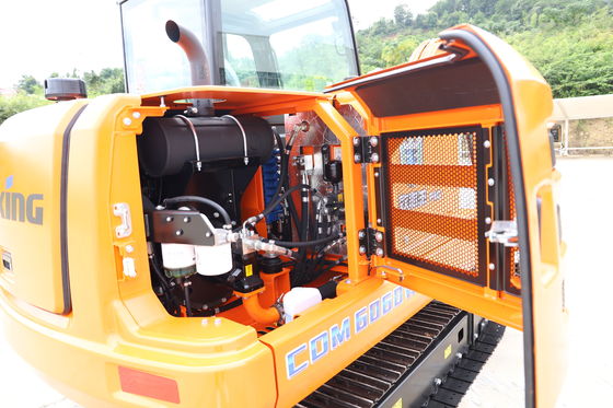 Lonking CDM6060 6 Ton Hydraulic Excavator with 0.5~1.0m³ Bucket Capacity and 15.4kw/2400rpm Power