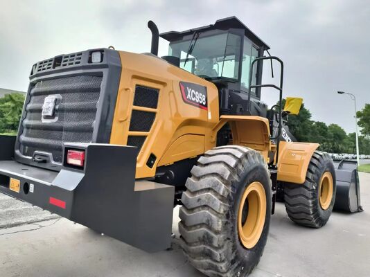 XCMG XC958 5 ton wiellader met 162 kW vermogen voor zware bouw- en steengroevewerkzaamheden