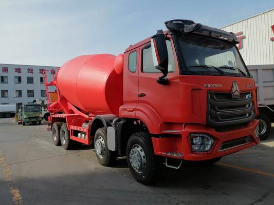 Gereviseerde Sinotruk HOWO Betonmixer Truck 371PK met 12-16 CBM Capaciteit voor Bouwprojecten
