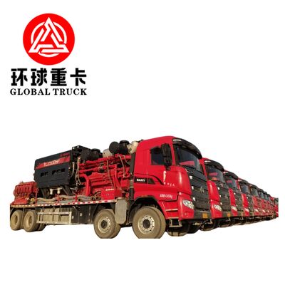 Heavy Duty 8×6 Fracturing Sand Tanker met Euro 6 emissienormen en 1697L/min Maximum Plunger Pump Displacement