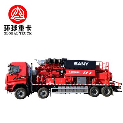 2800 pk vrachtwagen voor het fractureren van olievelden met 8×6 aandrijving en een hogedrukpomp voor het boren van olie