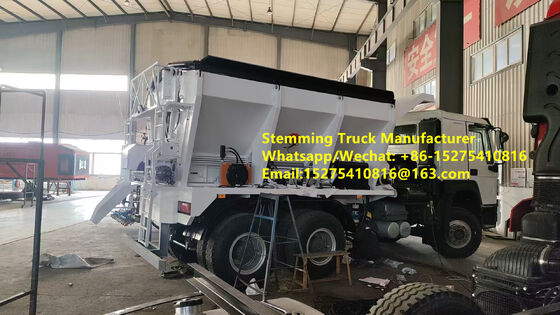 High efficiency remote control Stemming Truck Stone filling vehicle GLOBAL-12 10/15/20 ton Multifunctional Blast service mobile explosive Manufacturing Unit Kazakhstan Uzbekistan Indonesia Congo MMU