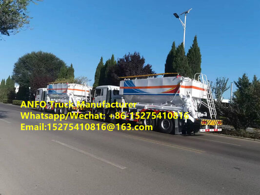 Cheaper price High quality Эрдэнэт Тавантолгой 15/20/25T газар дээр нь холих, цэнэглэх машин ANFO тэсрэх бодисын ачааны машин Эмульс Монголын нүүрсний төмрийн хүдрийн уурхайн тэсэлгээний үйлчилгээ MMU