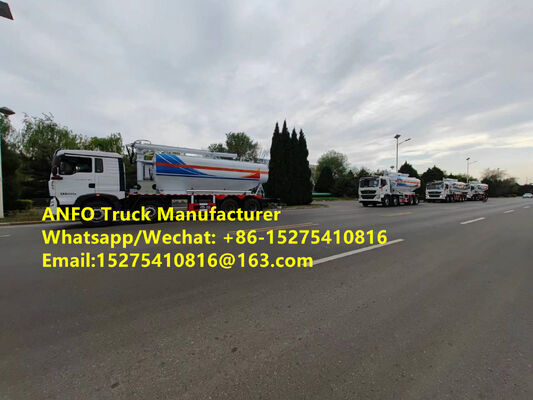 Cheaper price High quality Эрдэнэт Тавантолгой 15/20/25T газар дээр нь холих, цэнэглэх машин ANFO тэсрэх бодисын ачааны машин Эмульс Монголын нүүрсний төмрийн хүдрийн уурхайн тэсэлгээний үйлчилгээ MMU