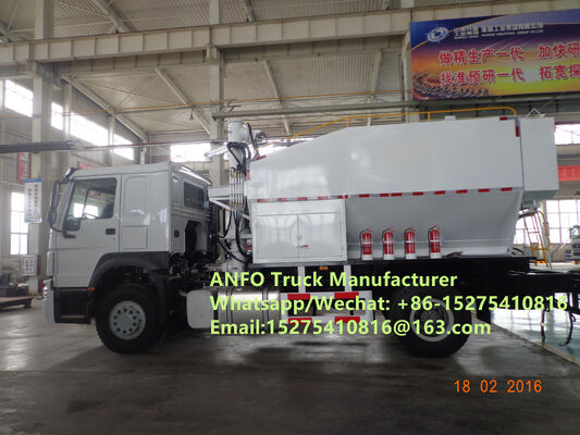 Hoogkostenprestaties HOWO 10/15/20/30T op locatie mengen en laden granulair ammonium explosief ANFO Truck Emulsie Blasting service Boren Zambia/Zimbabwe/Tanzania/Ghana/Guinea/Namibia/Guyana