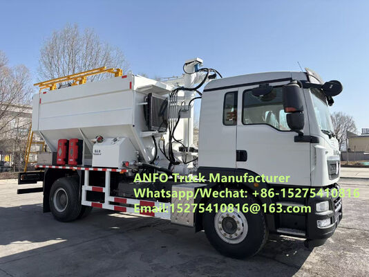 Hoogkostenprestaties HOWO 10/15/20/30T op locatie mengen en laden granulair ammonium explosief ANFO Truck Emulsie Blasting service Boren Zambia/Zimbabwe/Tanzania/Ghana/Guinea/Namibia/Guyana