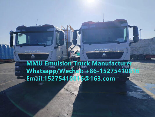 Hoge kosteneffectieve aangepaste TREAD 15/20/25/30Ton meng- en oplaademulsies Bulk ANFO Trucks mobiele explosieven Productie-eenheid Монгол НЭГ DRC PERU GHANA ZIMBABWE Mining Blasting Service MMU