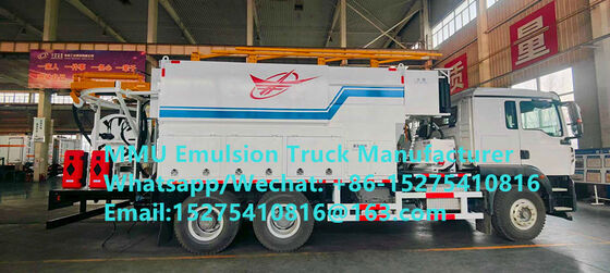 Hoge kosteneffectieve aangepaste TREAD 15/20/25/30Ton meng- en oplaademulsies Bulk ANFO Trucks mobiele explosieven Productie-eenheid Монгол НЭГ DRC PERU GHANA ZIMBABWE Mining Blasting Service MMU