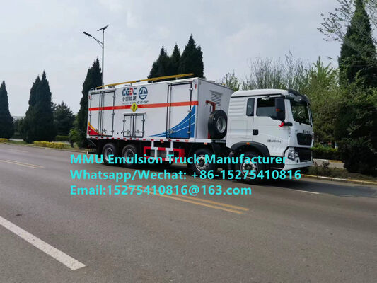 Hot sale Duurzame HOWO 15T GLOBAL-BCRH-15 mobiele meng- en laadwagen voor bulkexplosieven Mongolië Mijnbouw explosieve diensten Kazachstan Oezbekistan Indonesië Congo DRC GUINEE MMU