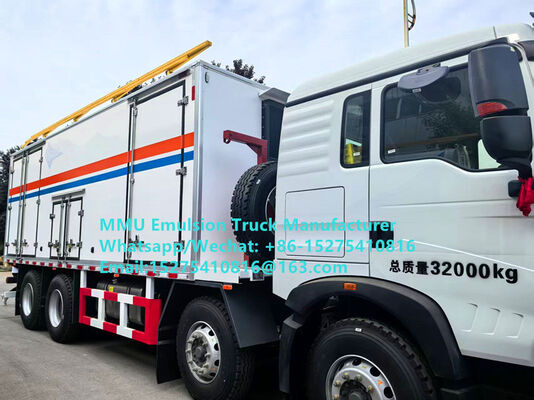 Goede kwaliteit smart HOWO 15T BCRH-15 op locatie mengen en opladen emulsie vrachtwagen bulk explosieven laden vrachtwagen Mongolië Mining Blast service Kazachstan Oezbekistan Indonesië Congo DRC Guinee Tanzania MMU