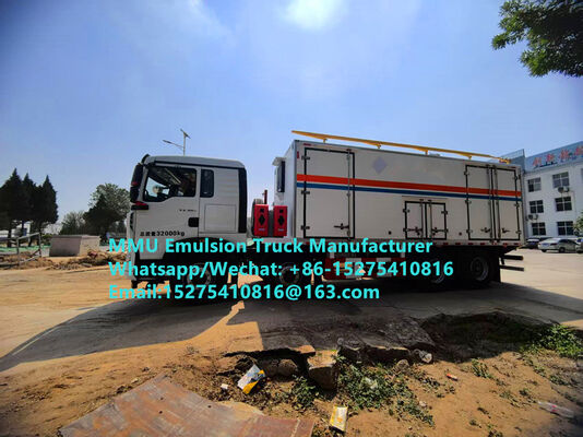Goede kwaliteit slimme ORICA 15/20/25Ton mobiele meng- en laadwagen voor bulkexplosieven, mijnbouw explosieve diensten Mongolië, Kazachstan, Oezbekistan, Indonesië, Congo DRC, Guinee, Tanzania MMU