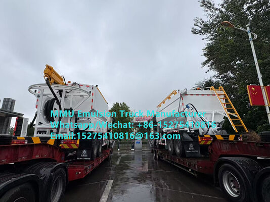 China Top één HOWO 20Ton BCRH-20 meng- en laadmachine emulsie Bulk explosieven vrachtwagen Mongolië Mijnen Blast mobiele explosieven productie-eenheid Kazachstan Oezbekistan Indonesië Congo DRC MEMU MMU