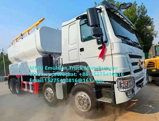 BRAND NEW HOWO 20/25TON MELING EN LAADEN EMULSIE BULKMASTER EXPLOSIVEN VEHICEL VAN WET OF DRIE BLASTHOLES voor nauwkeurig laden en realtime ontploffingsgegevens Rusland, Kazachstan, Oezbekistan, Indonesië