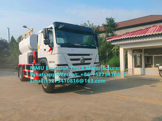 BRAND NEW HOWO 20/25TON MELING EN LAADEN EMULSIE BULKMASTER EXPLOSIVEN VEHICEL VAN WET OF DRIE BLASTHOLES voor nauwkeurig laden en realtime ontploffingsgegevens Rusland, Kazachstan, Oezbekistan, Indonesië