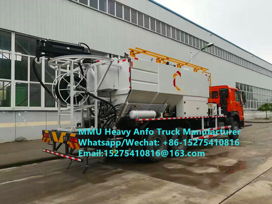 On-site mixing and charging multi-functional heavy ammonium oil explosives Truck 15/20/25Ton Heavy Emulsion ANFO Truck MMU MEMU For Mongolia DRC CONGO PERU Ghana Mining Blasting Service
