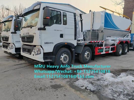 Veiligheid mengen en laden van multifunctionele zware ammoniumolie-explosieven Vrachtwagen 15/20/25 ton zware emulsie ANFO-vrachtwagen MMU MEMU Rusland/Kazachstan/Oezbekistan/Indonesië/Guinea Mijnbouwstraalservice