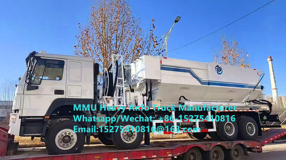 Vinnige levering Meng en laden multifunctionele zware ammoniumolie explosieven Truck 15/20/25Ton Zware emulsie ANFO Truck Rusland/Kazakhstan/Oezbekistan/Indonesië/Guinea Mining Blasting Service