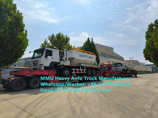 Intelligente HOWO-meng- en laadsysteem multifunctionele zware ammoniumolie-explosieven Truck 15/20/25Ton Heavy Emulsion ANFO Truck Zambia/Zimbabwe/Tanzania/Ghana/Guinea/Peru Mining Blasting Service