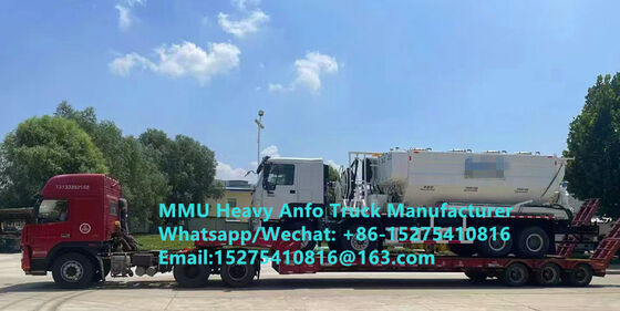 Goedkope hoogwaardige meng- en laadmiddelen voor zware ammoniumolie met meerdere functies Truck 15/20/25Ton Heavy Emulsion ANFO Truck Zambia/Zimbabwe/Tanzania/Ghana/Guinea/Peru Mining Blasting Service