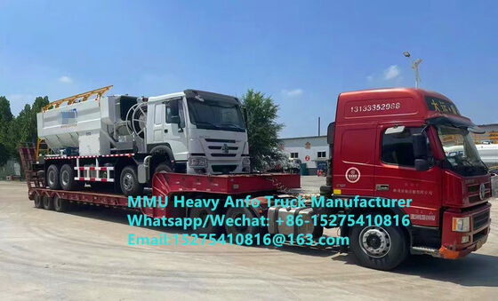 Vermenging en laden van explosieve stoffen met een laag explosiefgehalte Multifunctionele zware ammoniumolie explosieven Truck 15/20/25Ton Heavy Emulsion ANFO Truck Zambia/Zimbabwe/Tanzania/Ghana/Guinea/Peru Mining Blasting Service