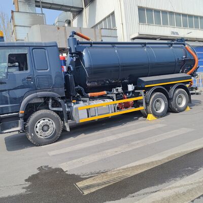 HOWO 15CBM Vacuüm Afvoerzuigtruck met 6×4 aandrijving en 266 pk motorvermogen voor gemeentelijke en industriële afvalstoffen