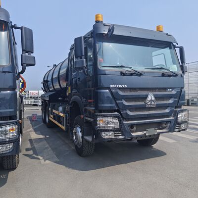 HOWO 15CBM Vacuümzuigtruck met 6*4 aandrijving en dieselbrandstof voor het reinigen van septische tanks en het vervoer van slib