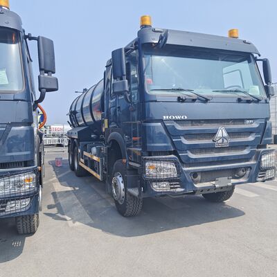 HOWO 15CBM Vacuümzuigtruck met 6×4 aandrijving en 336 pk motor voor het reinigen van septische tanks en industrieel afval