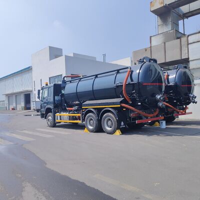HOWO 15CBM Vacuümzuigtruck met 6×4 aandrijving en 266 pk motor voor de reiniging van stedelijk en industrieel afval