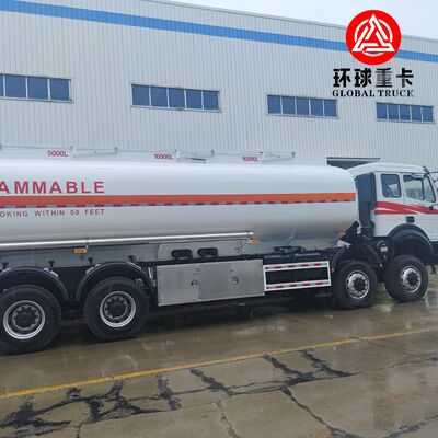 Beiben 8x8 35000L Heavy Duty Fuel Bowser Truck voor de mijnbouwindustrie in Congo