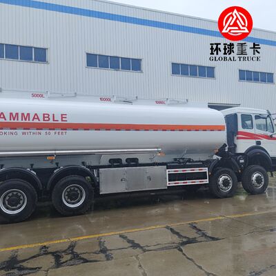 Beiben 8x8 35000L brandstoftankwagen zware diesel tankwagen voor Congo mijnbouwproject