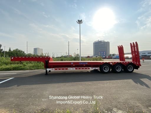 Nieuwe modellen van multi-assen zware lage platbed half-trailers met directe fabrieksverkoop