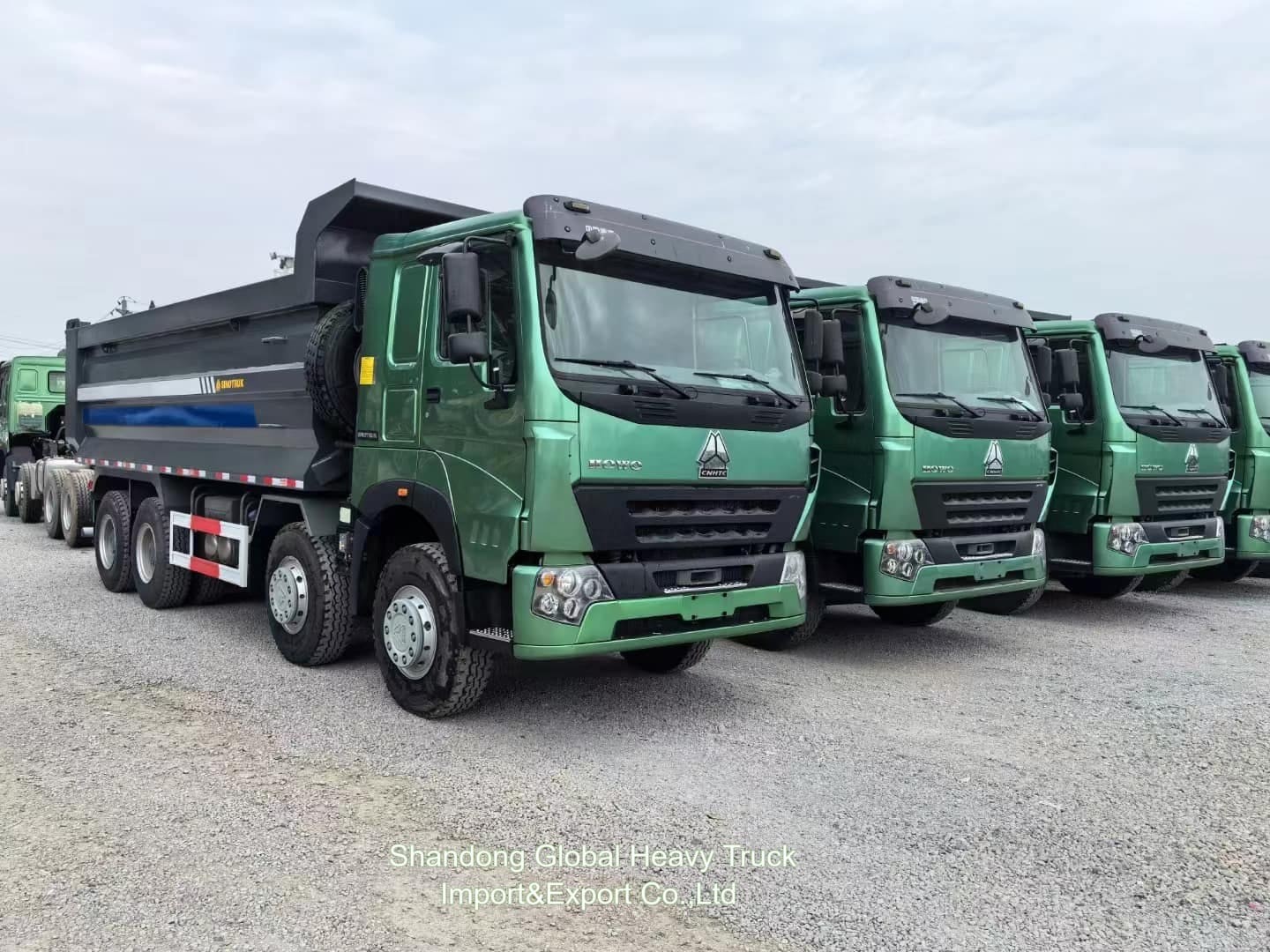 Sinotruck Howo 50ton Dump Trucks 8x4 375hp Euro2 Heavy Duty Nieuwe en gebruikte Dump Tipper Trucks