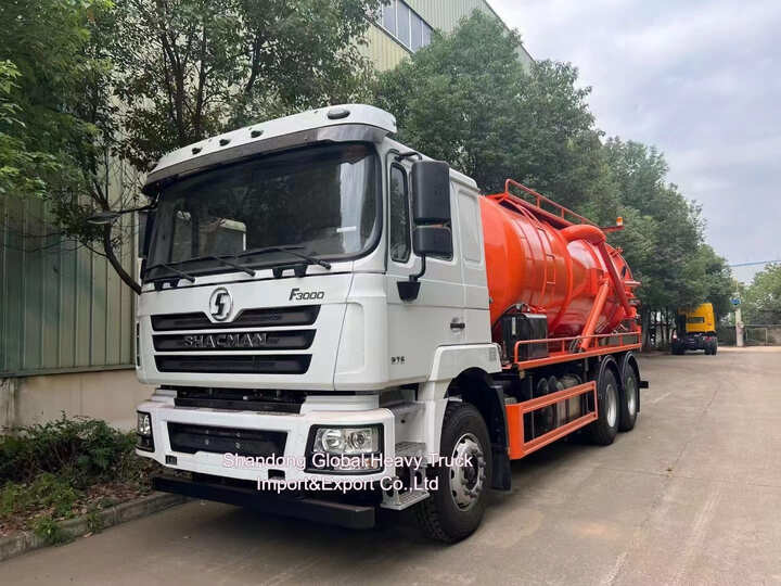 Shacman F3000 6X4 Afvoerzuigtruck 20 kubieke meter Volume 300 pk
