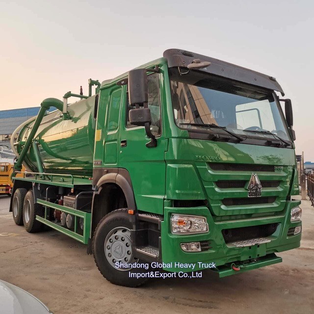 Sinotruk 371HP 18000L Vacuüm Afvoerzuigtruck Tanker Truck Factory Price