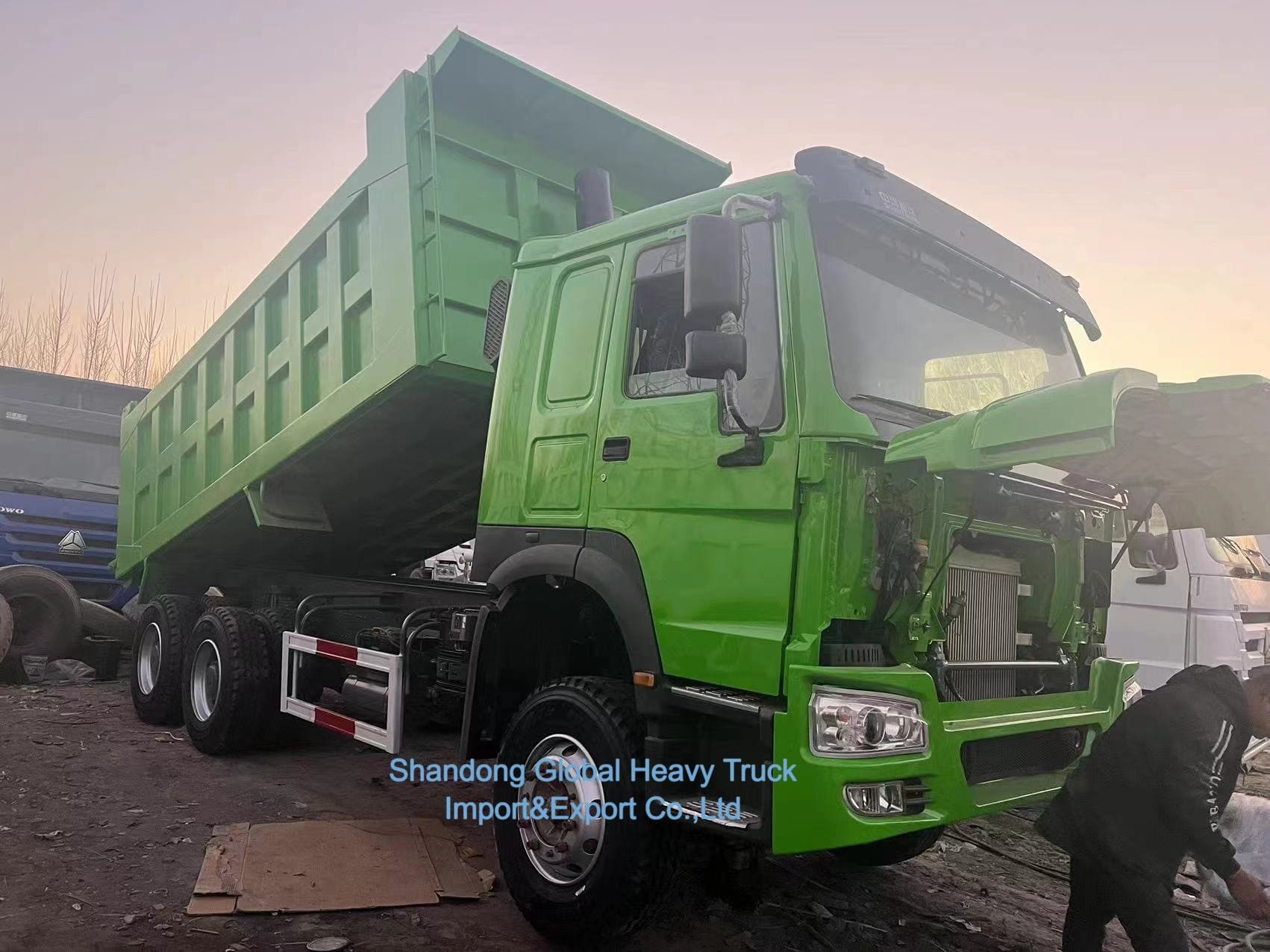 Goedkope Sinotruk HOWO Nx Tx Gebruikte Nieuwe fabrikant Mijnbouw Cargo Tipping Tipper dump truck