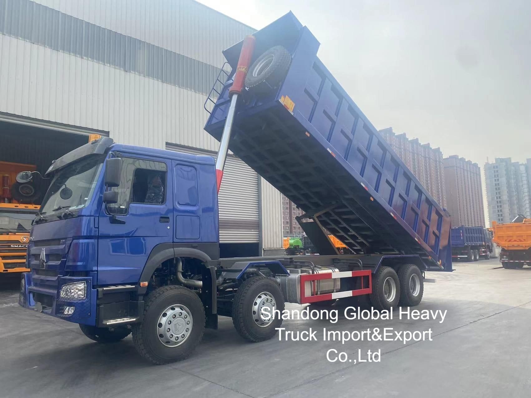 HOWO Truck 8X4 /6X4 Dump Truck Sinotruk Tipper 12 wiel 50 ton Truck Gebruikte Dump Truck