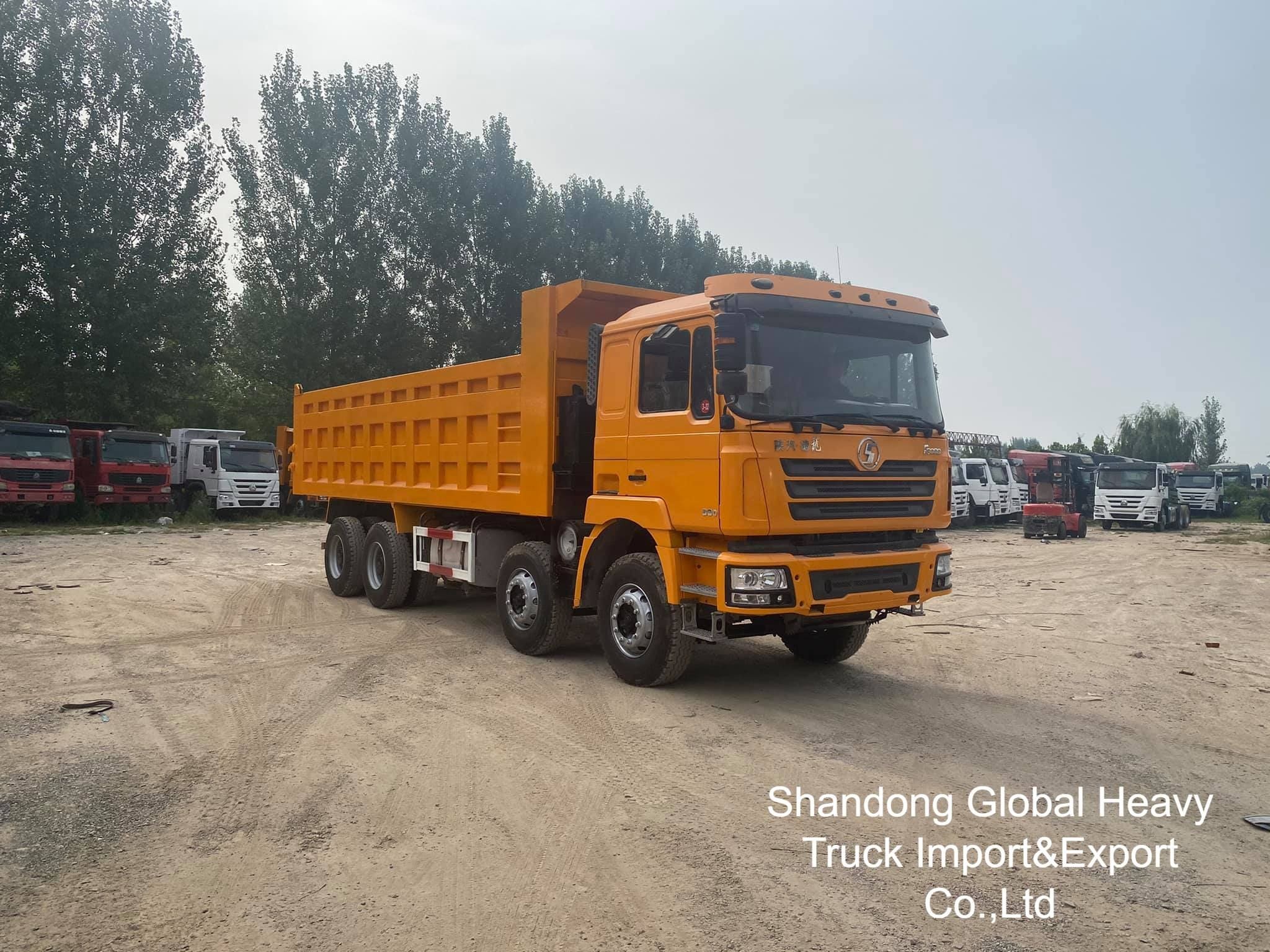 Tweedehands Sinotruk HOWO Sitrak Shacman 8*4 F3000 X3000 Kipper Vrachtwagens