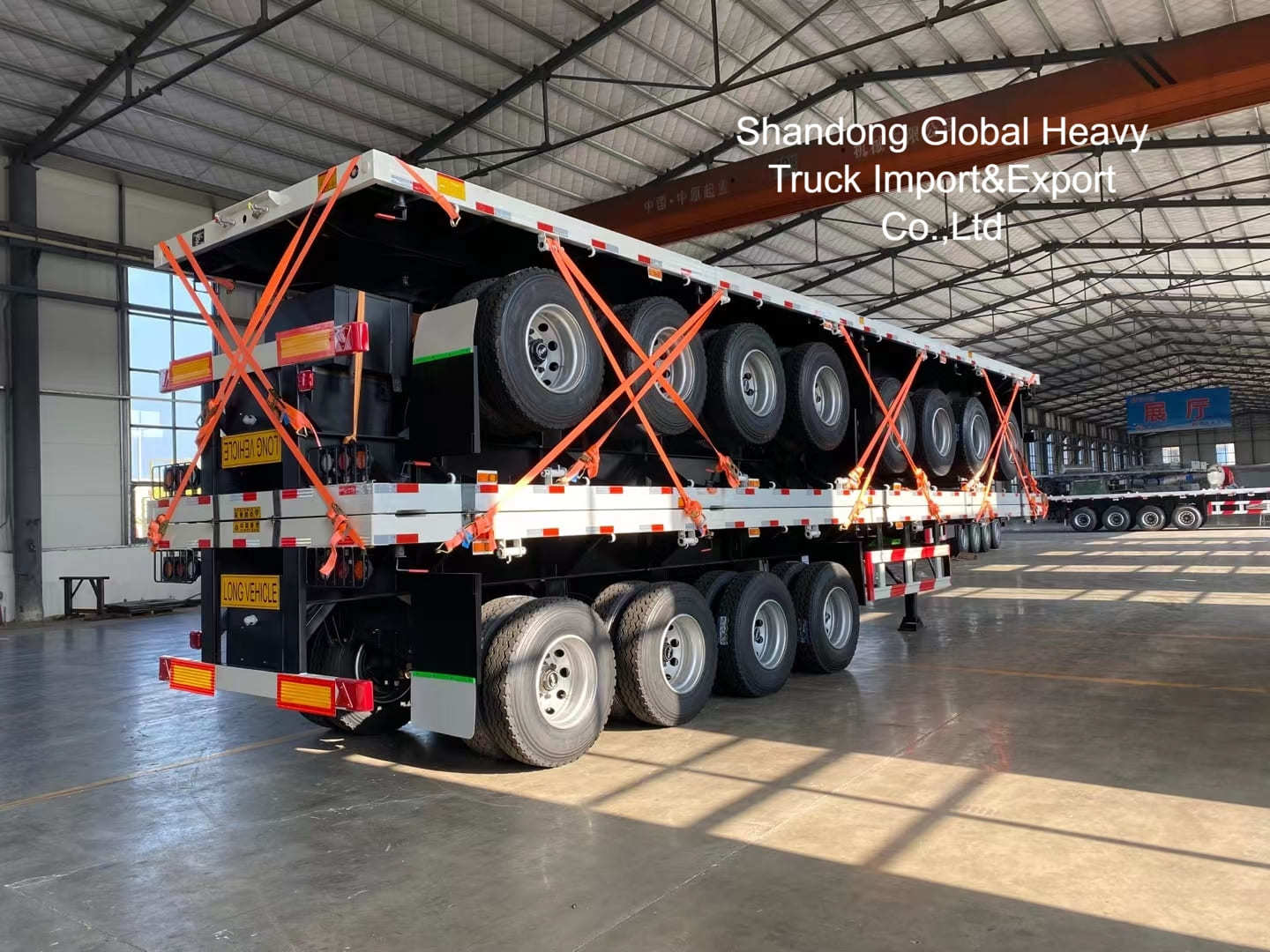 2 3 4 Axles 80t 100t 120t Lowbed Lowboy Semi Trailer with 13T or 16T FUWA/BPW Axles