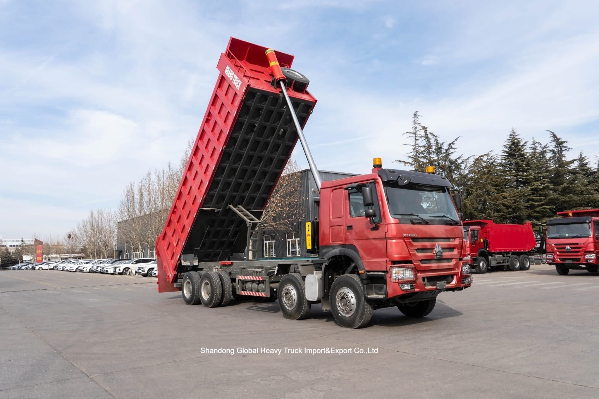 HOWO 8x4 400PK Kipper 45T Capaciteit Zwaar Gebruik Mijnbouw